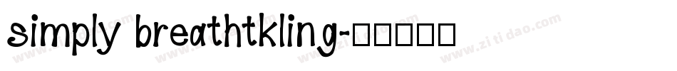 simply breathtkling字体转换